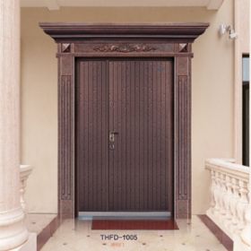 精雕铸铝门系列THFD-1005-铸铝门